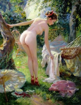 Impressionist Nude Painting - Pretty Lady KR 072 Impressionist nude